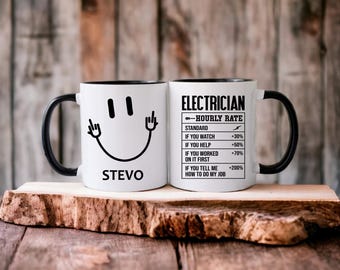 Personalised Electrician Mug, Sparky Gift,