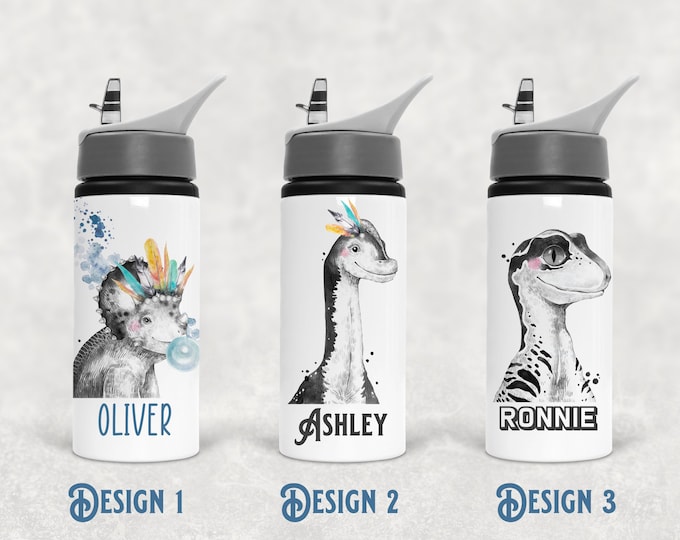 Dinosaur Water Bottle Various Colours