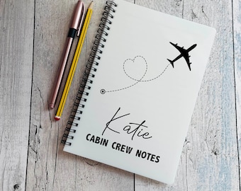 Personalised Cabin Crew Notebook A4/A5