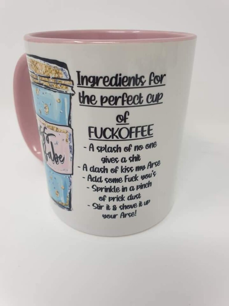 Fuckoffee Mug, Rude Mug, Funny Mug, Cup Of Fuckoffee image 3