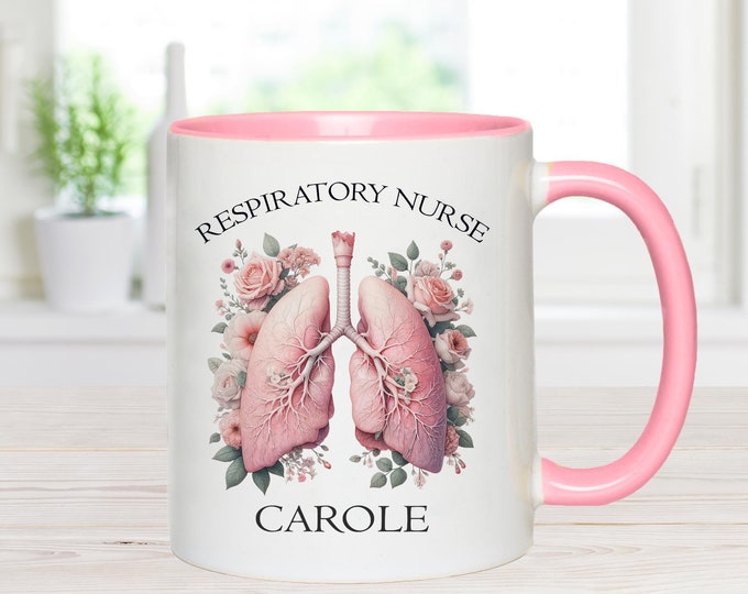Personalised Respiratory Nurse Mug