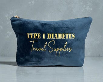 Diabetes Travel Bag, Diabetes Bag, Type 1 Diabetic, Type 2 Diabetic, Diabetes Supplies, Diabetic Gift, Insulin Pump carrier, CGM, Holiday