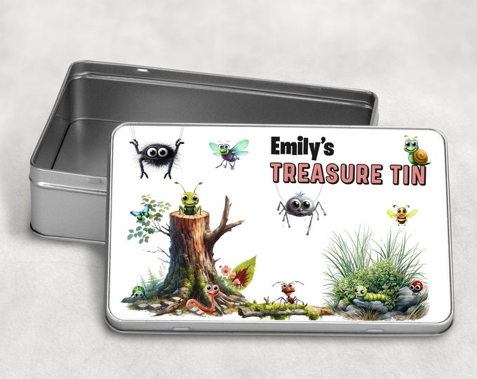 Personalised Treasure Collection Tin Pink