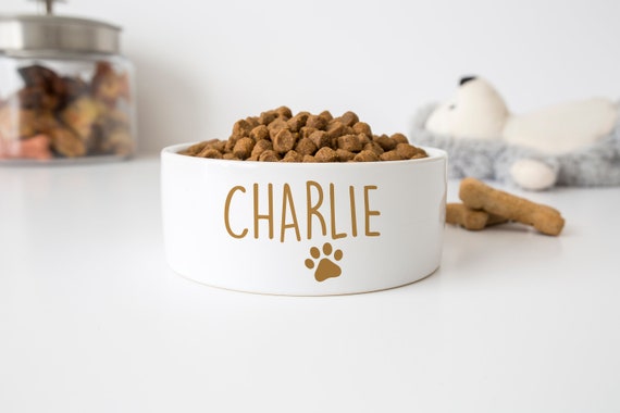 Personalised dog water online bowl