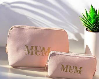 Cosmetic Bag, Small and Large Cosmetic Bag, Mum Make Up Bag, Mothers Day Gift, Mothers Day, Mum Gift, Soft Pink Makeup Organiser