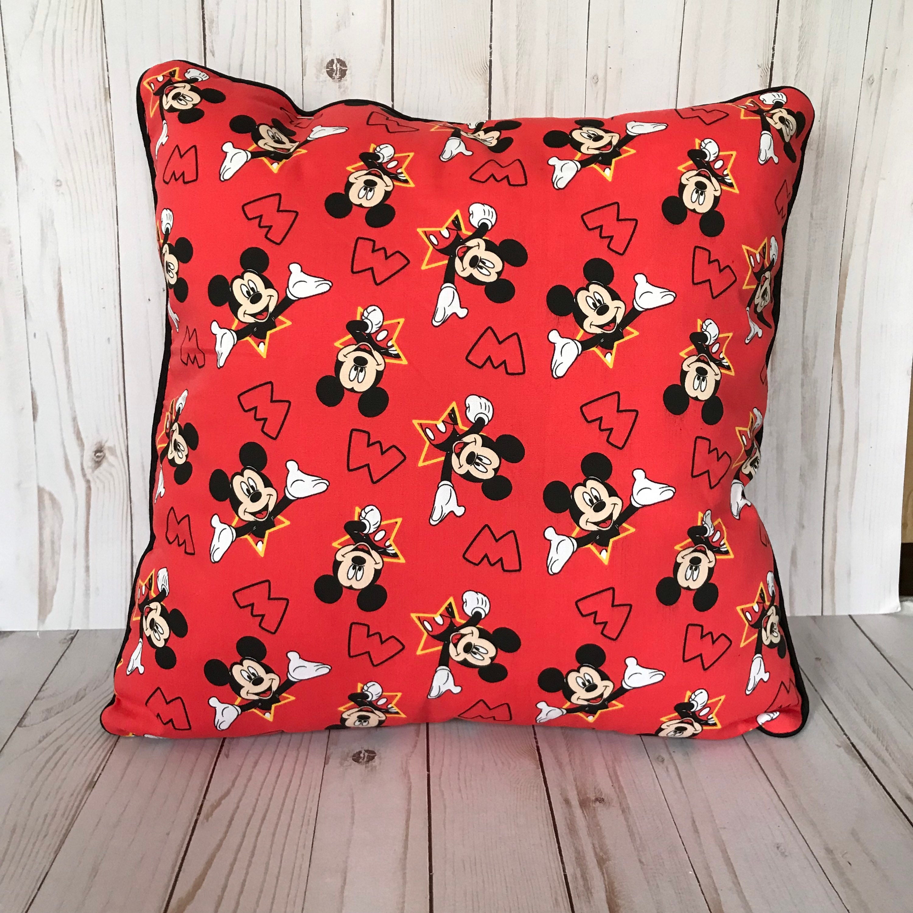 Mickey Mouse Cushion Set of Two 18x18 Cushion Sets Gift Etsy