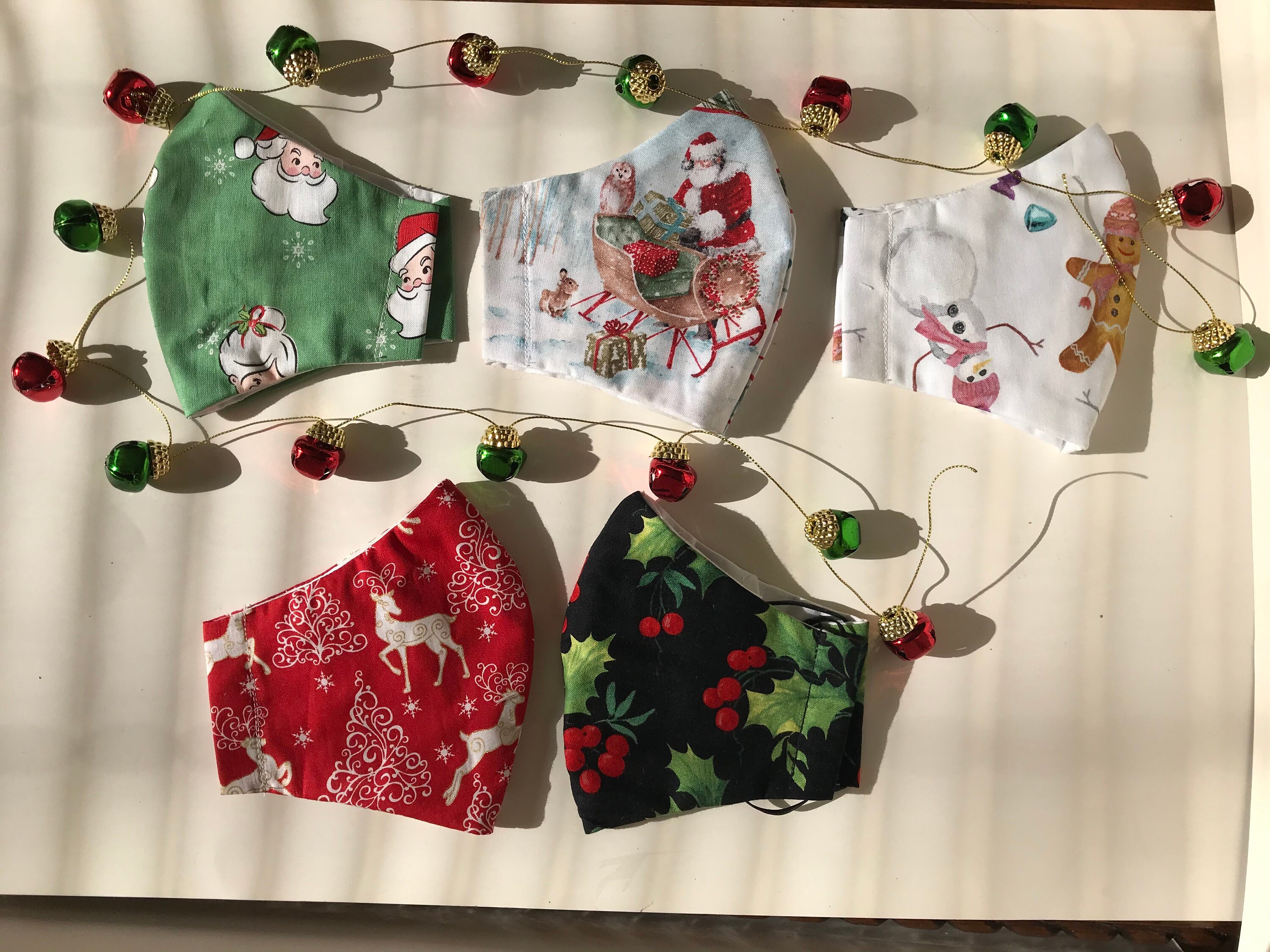 Christmas Face Mask Holiday Face Mask Christmas Face Mask Etsy