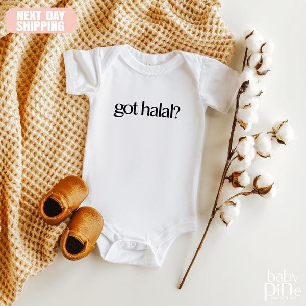 Got Halal Onesie®, Cute Adorable Muslim Baby Toddler Onesie®, Muslim Baby Onesie®, Cute newborn infant Onesie®, Funny Muslim Onesie®, Gift