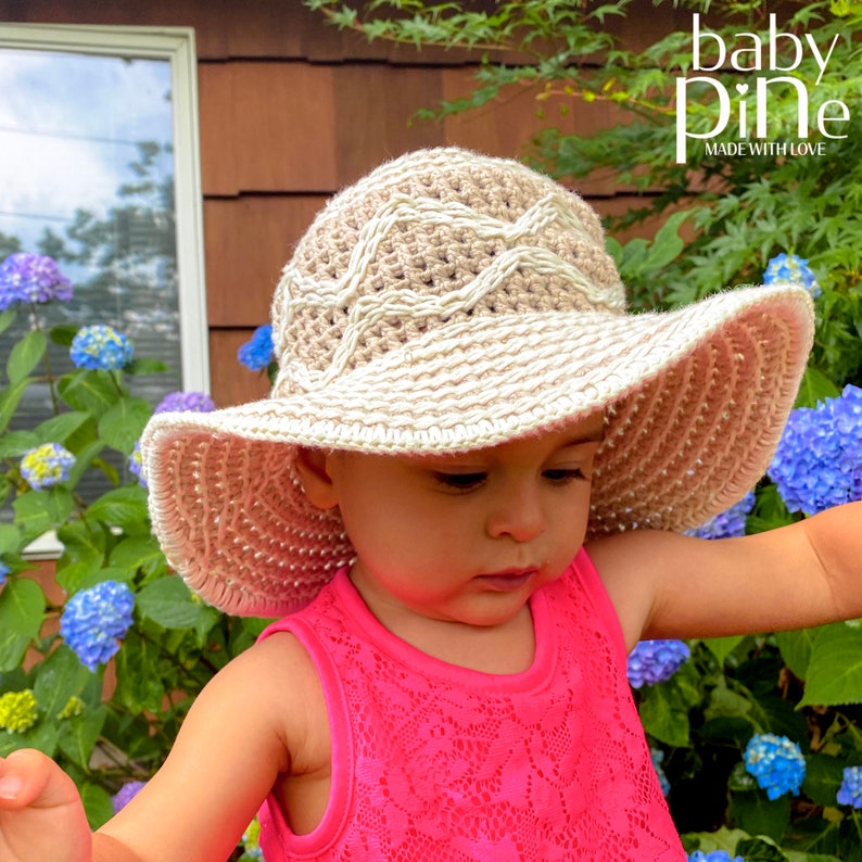 Baby Sun Hat/hand Made Sun Hat/toddler Sun Hat/ Floppy Sun Etsy