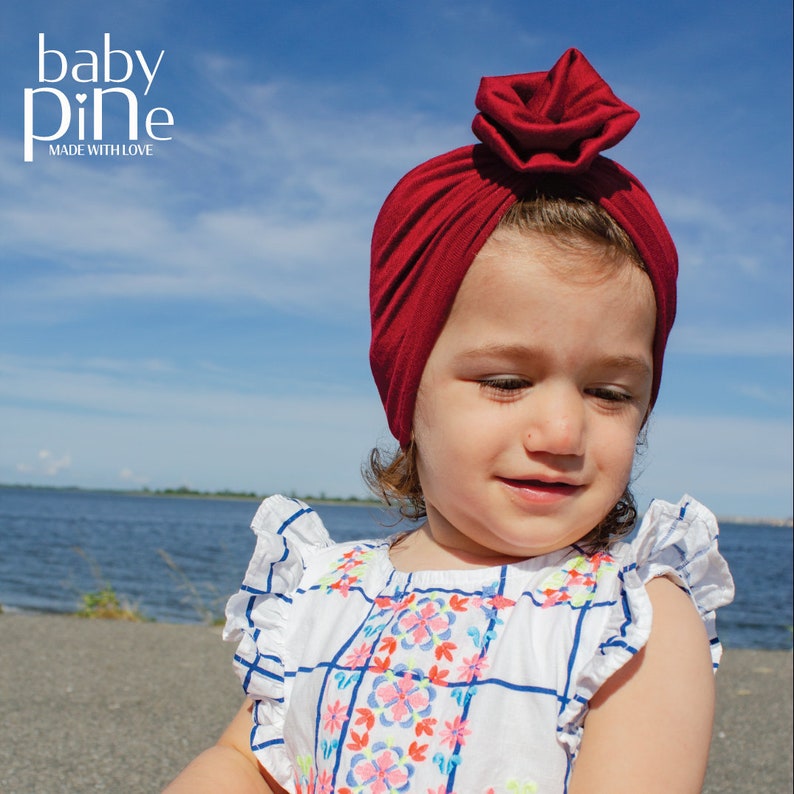 Rose Turban Fits Newborns to 8 Year Olds Baby Turban Hat Etsy
