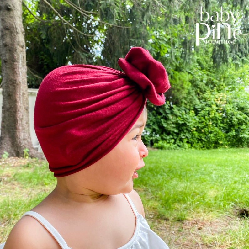Rose Turban Fits Newborns to 8 Year Olds Baby Turban Hat Etsy