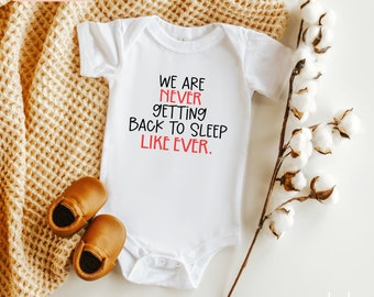 We vallen nooit meer in slaap zoals ooit Onesie®, No Sleep like ever Onesie®, Taylor Swift Fan Onesie®, Funny Baby Onesie®, Swiftie