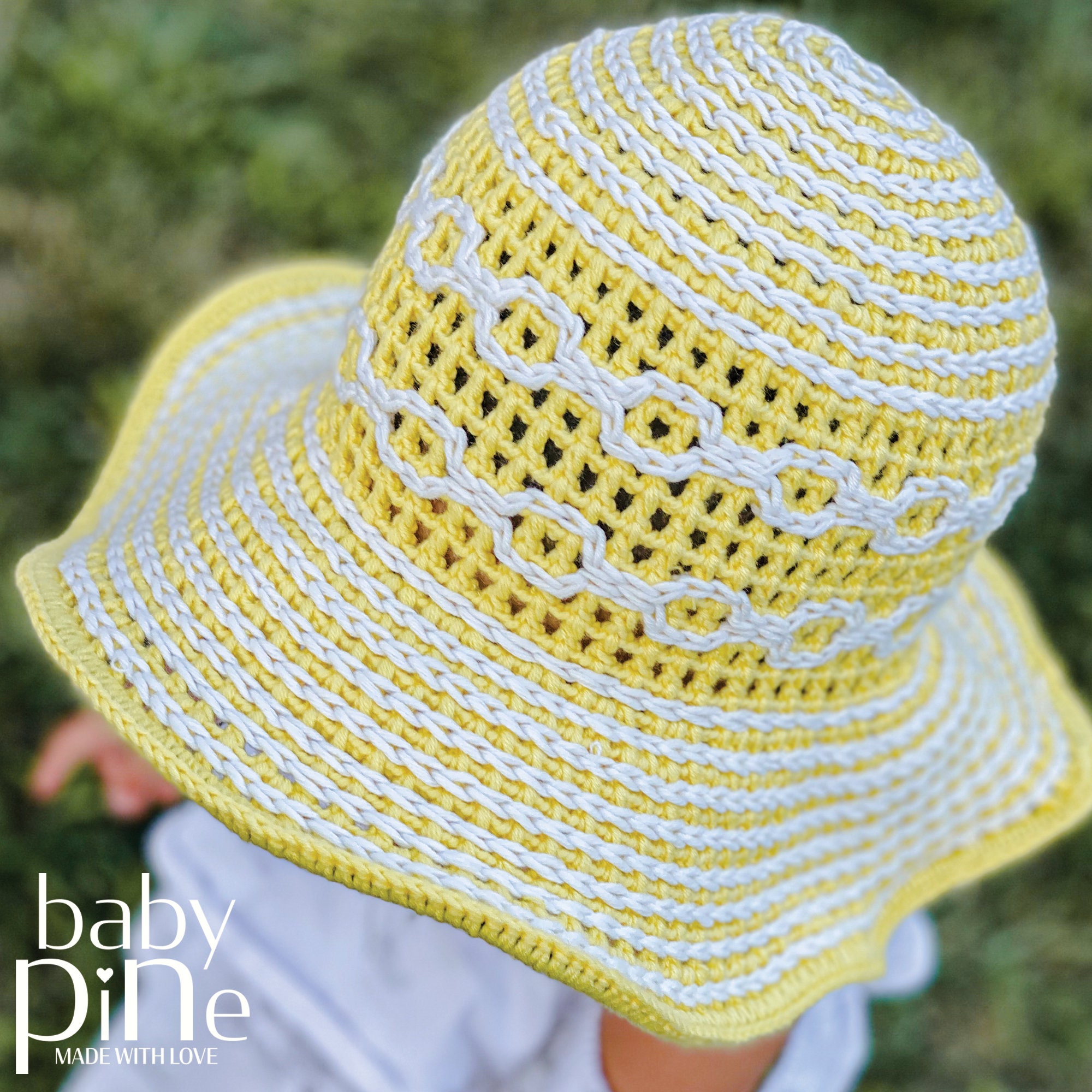 Yellow Floppy Sun Hat/Hand Made Sun Hat/Toddler Sun Hat/ | Etsy