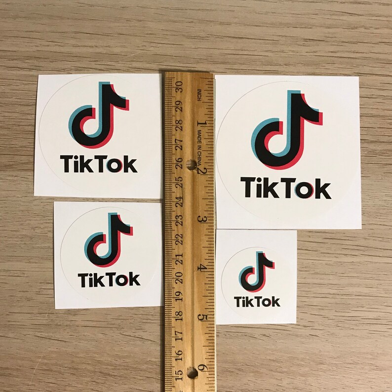 tik tok iron on decal