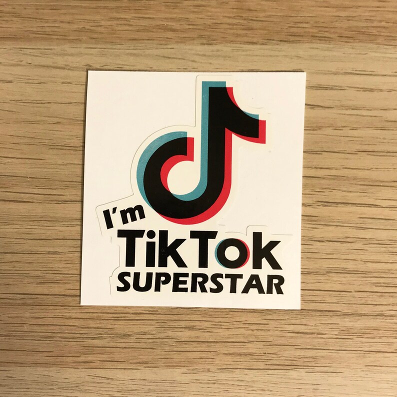 12 Stickers I'm Tik Tok SUPERSTAR Vinyl Decal for Birthday | Etsy
