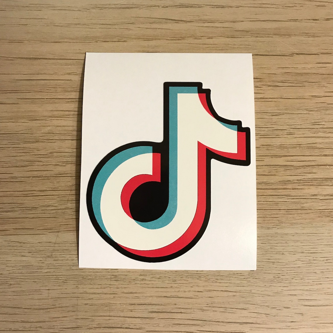 tik tok iron on decal