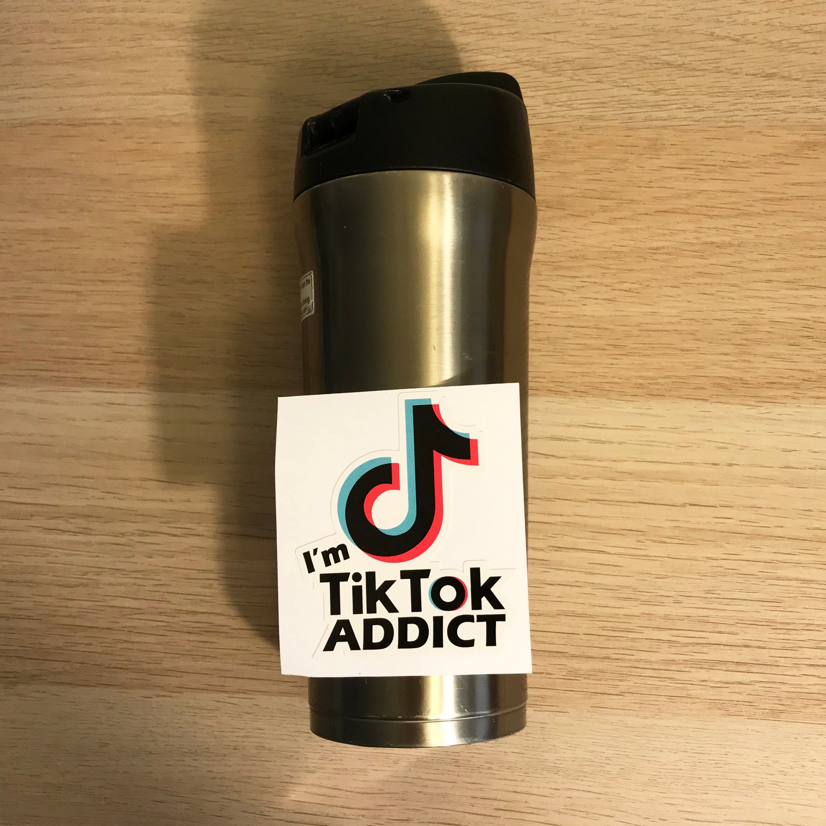 tik tok iron on decal