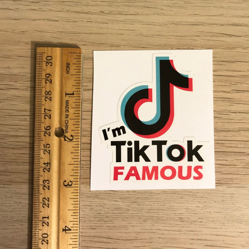 tik tok iron on decal