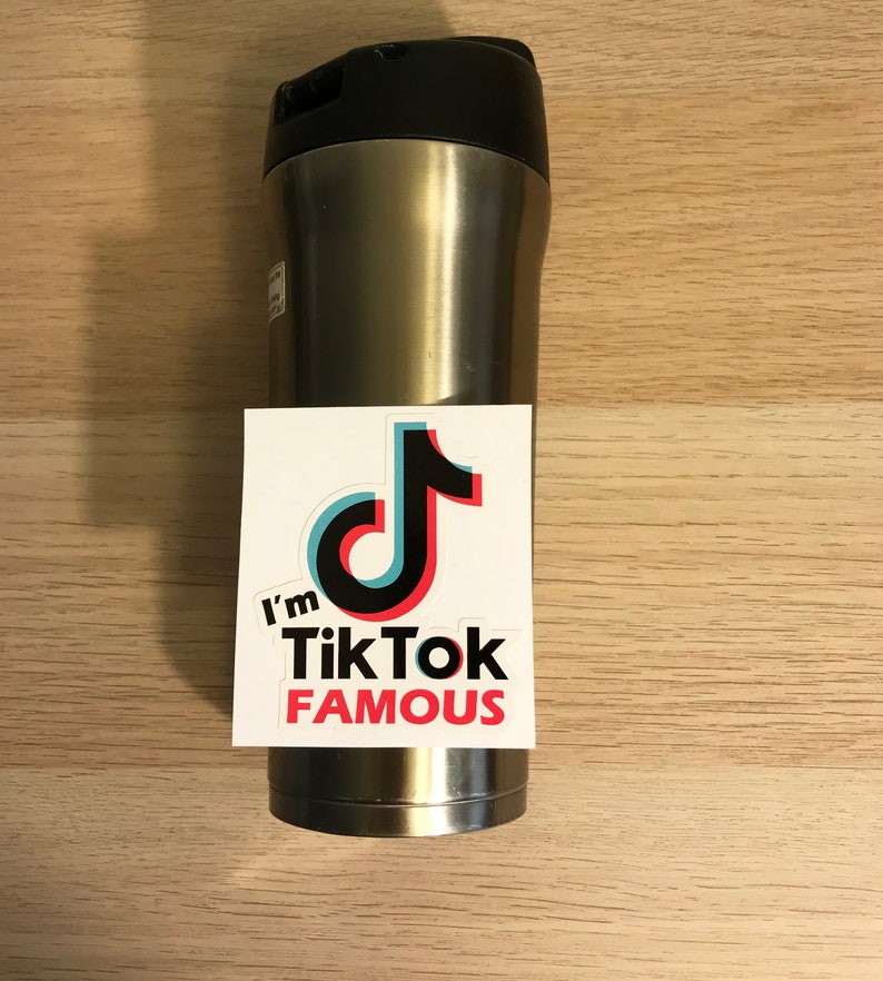 tik tok iron on decal