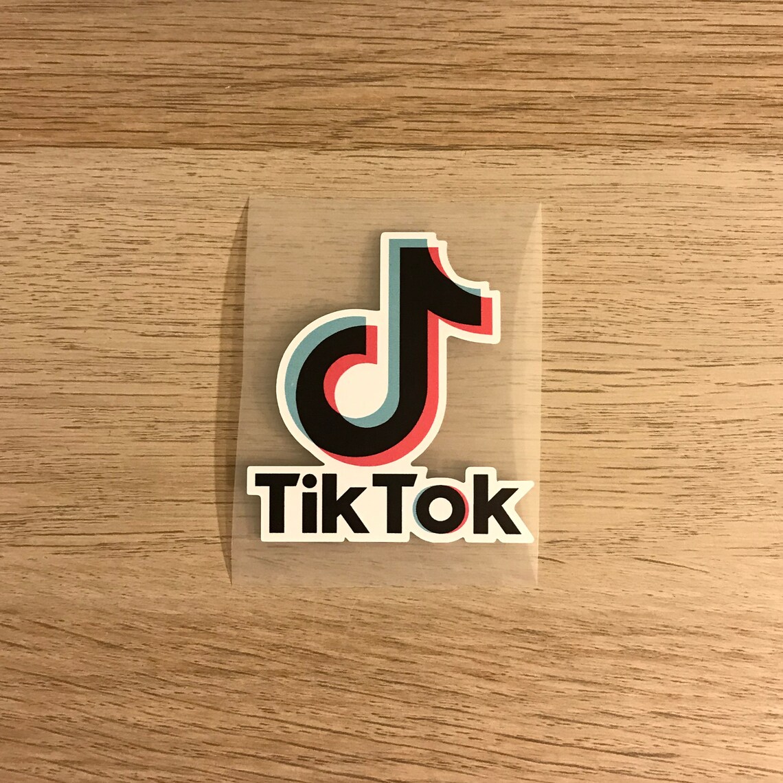 tik tok iron on decal