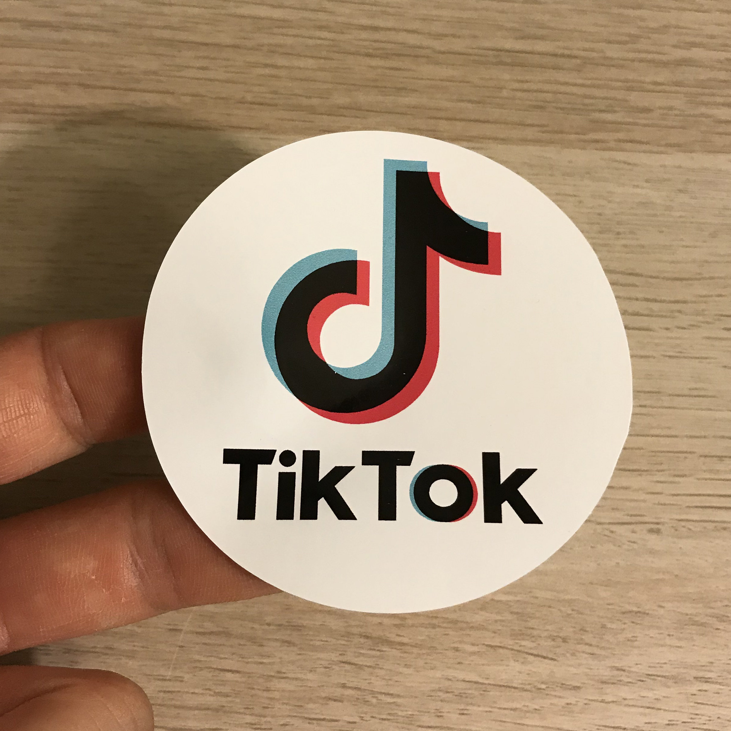 tik tok iron on decal