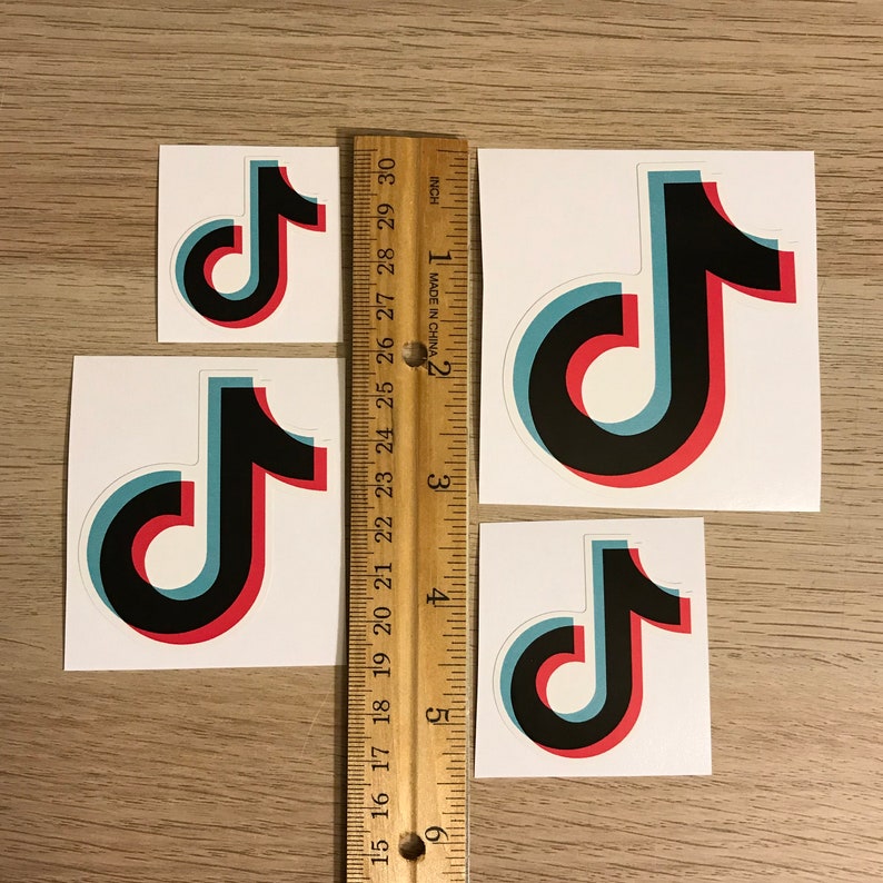 tik tok iron on decal