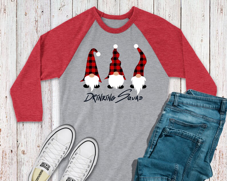 Funny Christmas Shirts Funny Holiday Drinking Shirt Gnomes Etsy