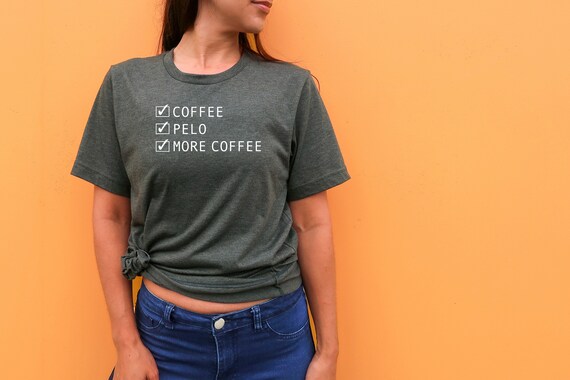 Coffee Pelo More Coffee Unisex Tshirt in bold new colors | Etsy