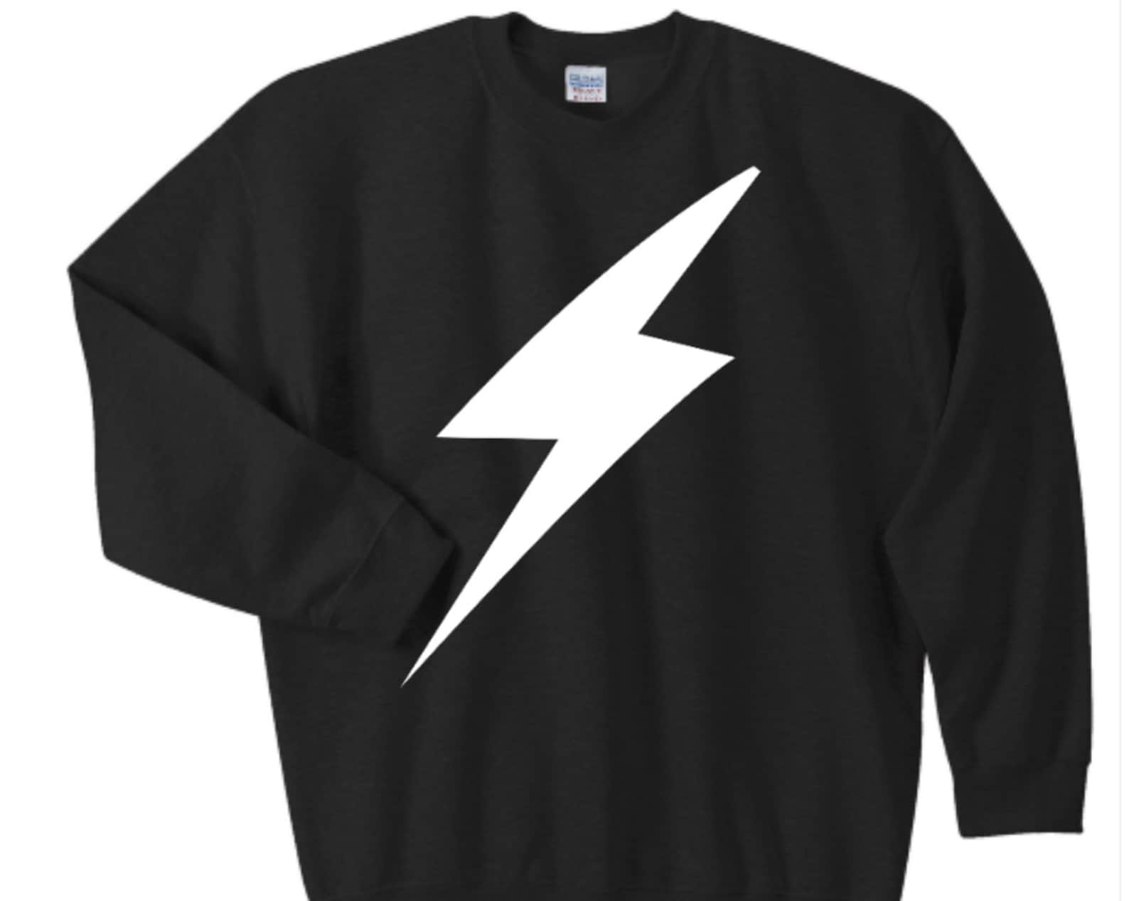 Unisex Inspired Lightning Bolt Sweater Sweatshirt Fun Gift Etsy Israel