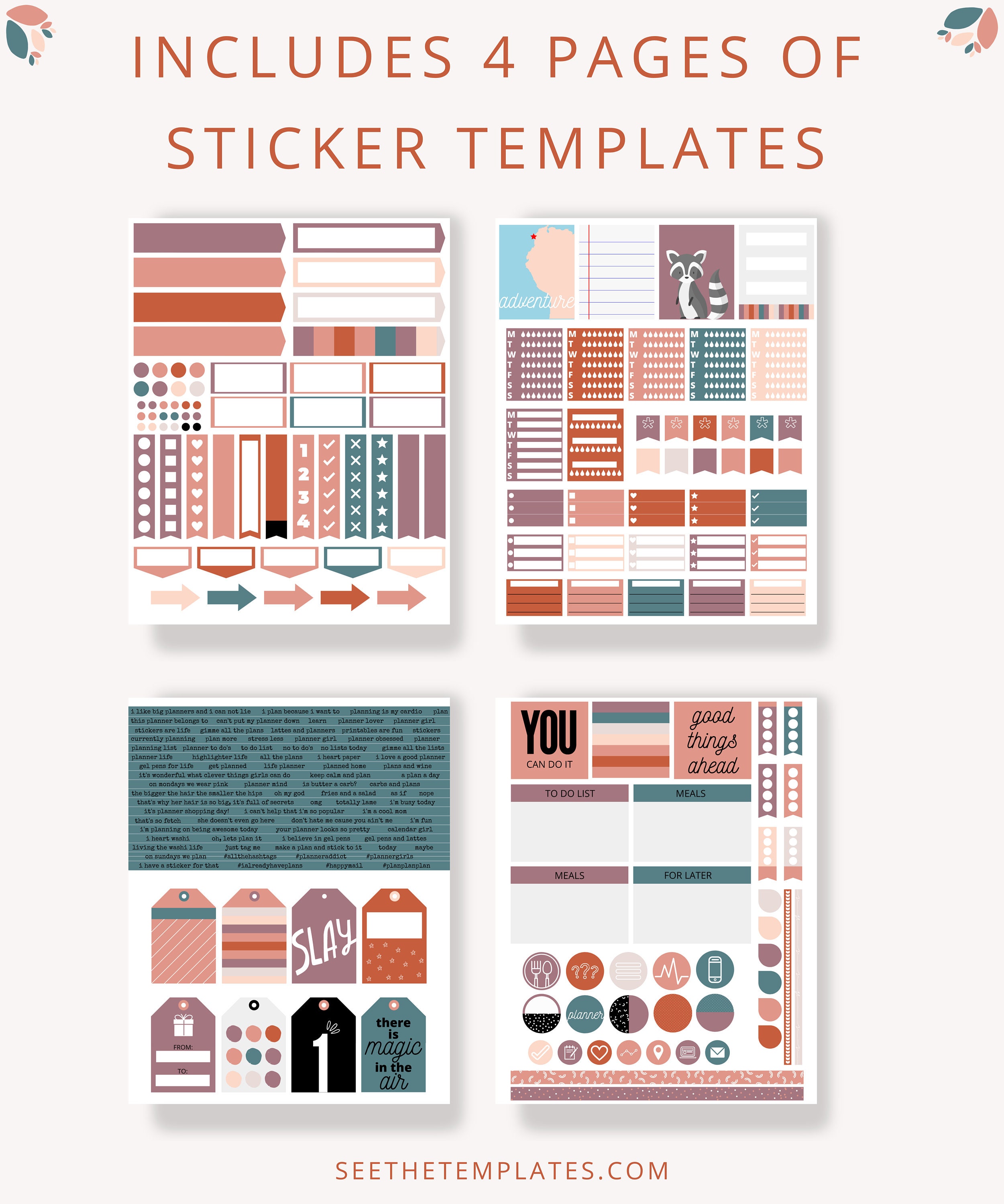 COMMERCIAL LICENSE Canva Planner Templates Canva Template | Etsy