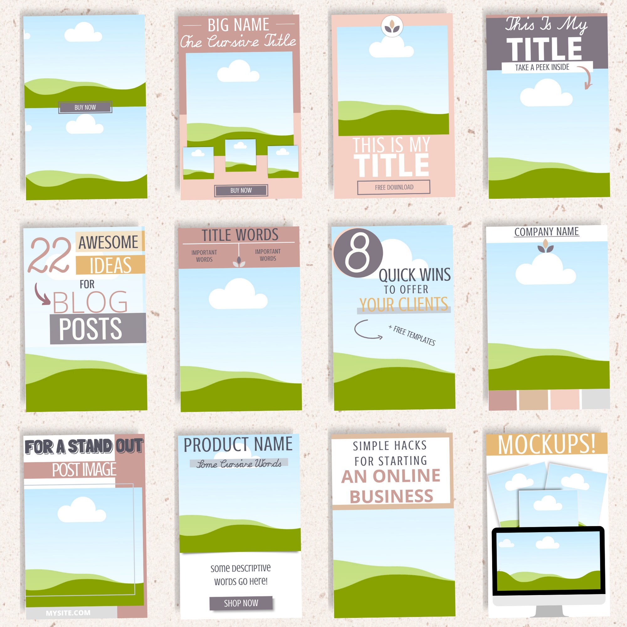 Canva Pinterest Templates Editable Pins Video Pins Digital Download