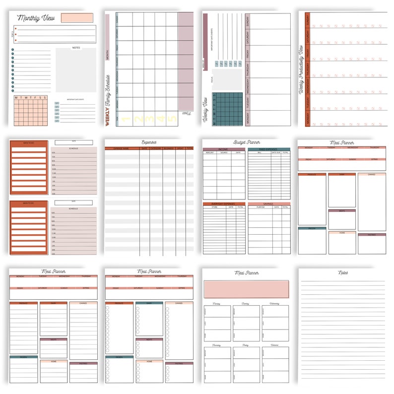 COMMERCIAL LICENSE Canva Planner Templates Canva Template | Etsy