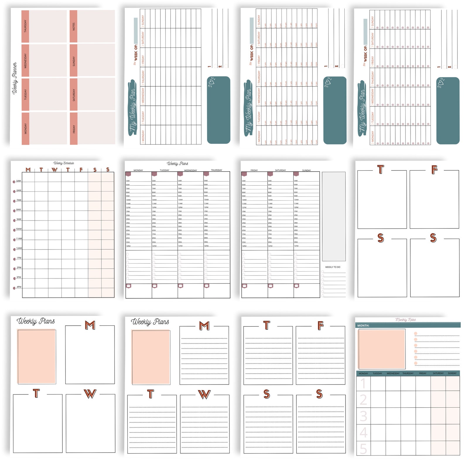 COMMERCIAL LICENSE Canva Planner Templates Canva Template | Etsy