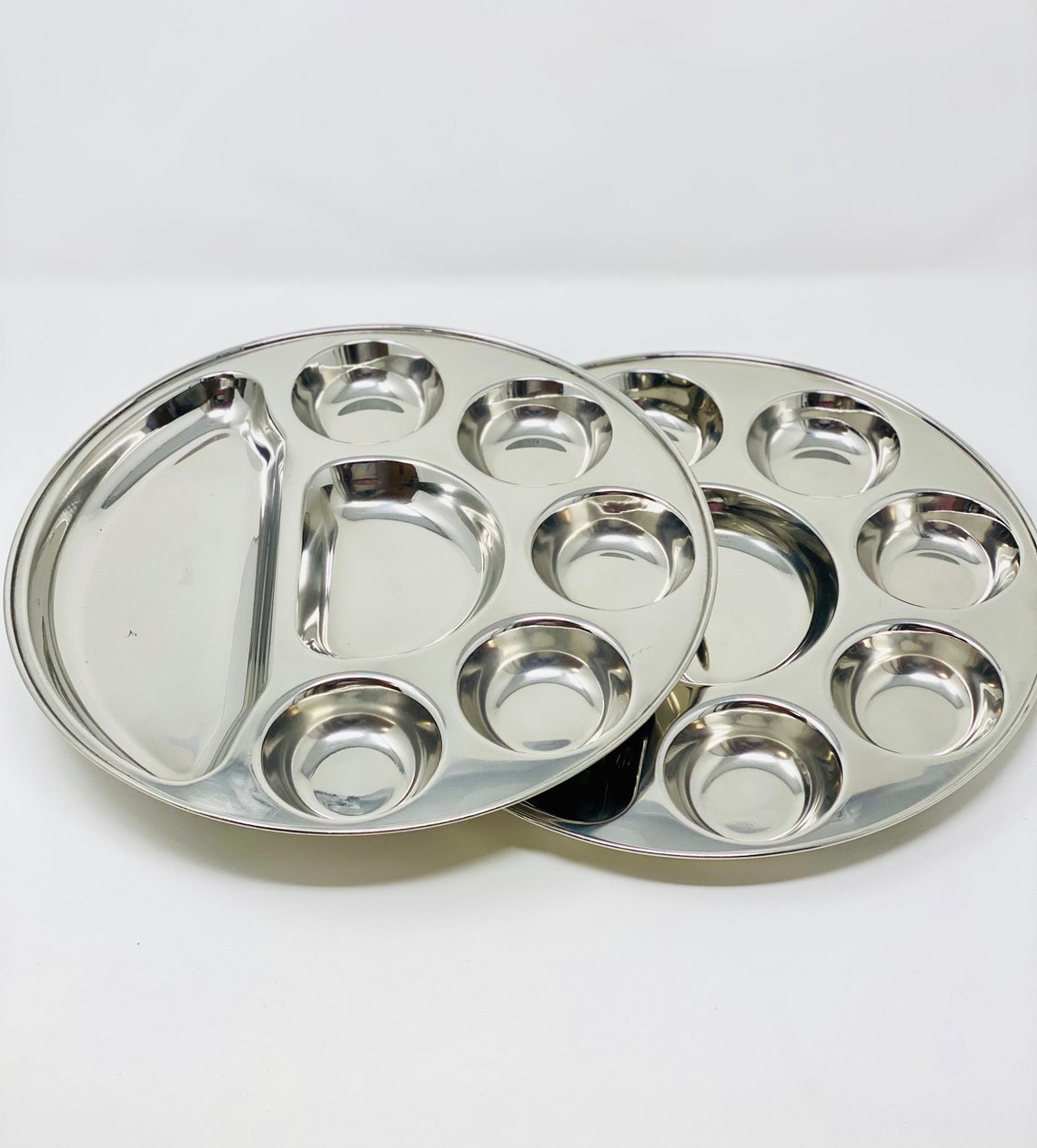 Compartment Stainless steel Thali dinner plate food Plates Etsy