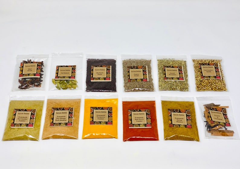 Spice Box Refill Indian Spices Refills Organic Handmade Etsy