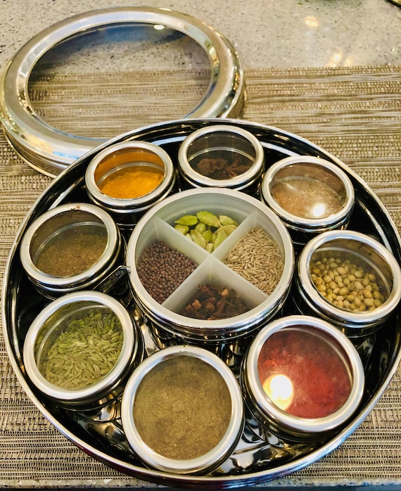 Indian Spice Box With Spices Foodie Gift Organic Spices Etsy