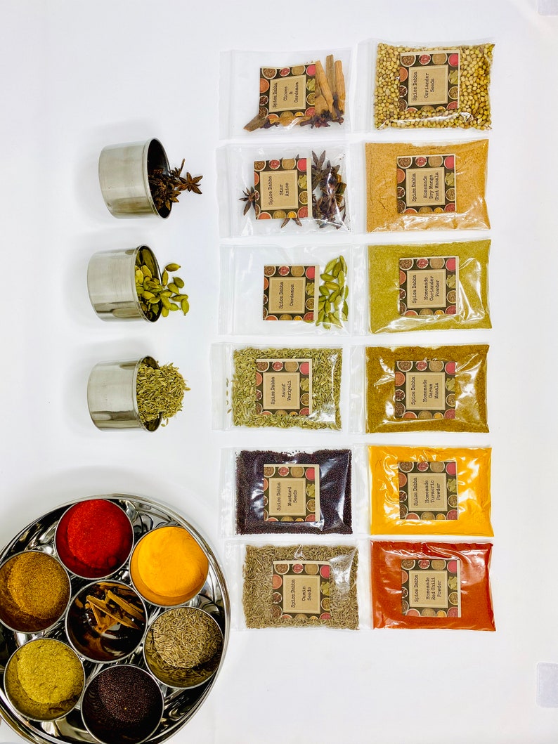 Spice Box Refill Indian Spices Refills Organic Handmade Etsy