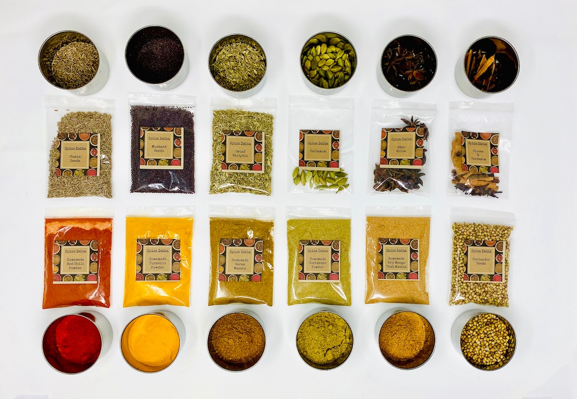 Spice Box Refill Indian Spices Refills Organic Handmade Etsy