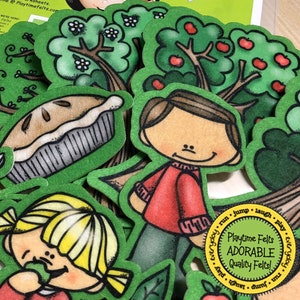 Apple Life Cycle Felt Board Story: Preschool Learning Activity