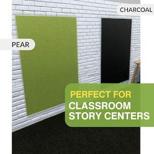 Wall Felt Board Story Wall for Preschool Storytelling Board Activity Wall Board Classroom Decor Large Felt Wall Tile Size 48&quot;x36&quot;
