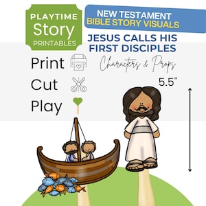 Fishers of Men Stick Puppets – Bible Story Craft (PDF Download)