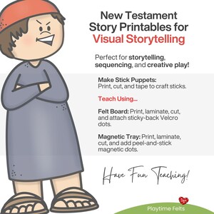Printable Bible characters and props for the Wise and Foolish Builders. Stick puppets, felt board pieces, and sequencing visuals make learning this New Testament story fun. Use in Sunday school, homeschool, or for engaging Bible lessons.