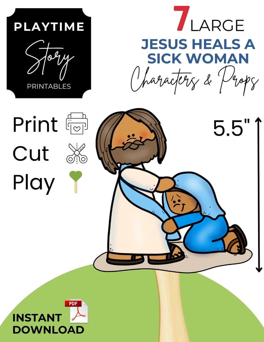Jesus Heals a Sick Woman | New Testament Bible Stories | Story Time, Storytelling, Retell ...