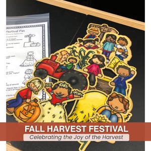 Harvest Festival Fall Preschool Activity Storytime Felt Toy Felt Board Story Fall Classroom Theme Bulletin Board Four Seasons Teacher Gift
