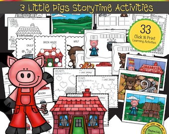 Three Little Pigs Pre K Printable Worksheets