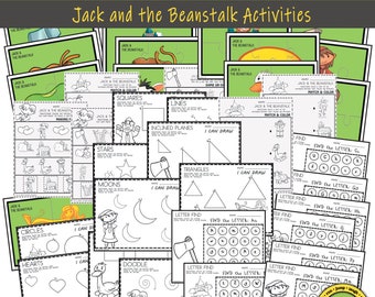 Jack & The Beanstalk Pre K Printable Worksheets