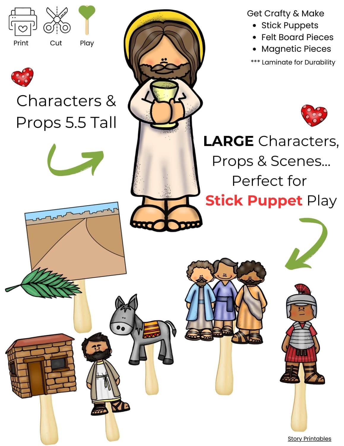 new-testament-bible-stories-printable-bible-stick-puppets-for-kids-sunday-school-lessons-felt-board-craft-stories-of-jesus-sunday-lesson-pdf-etsy