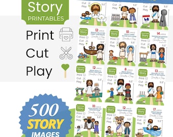 New Testament Bible Stories Printable Bible Stick Puppets for Kids Sunday School Lessons Felt Board Craft Stories of Jesus Sunday Lesson PDF