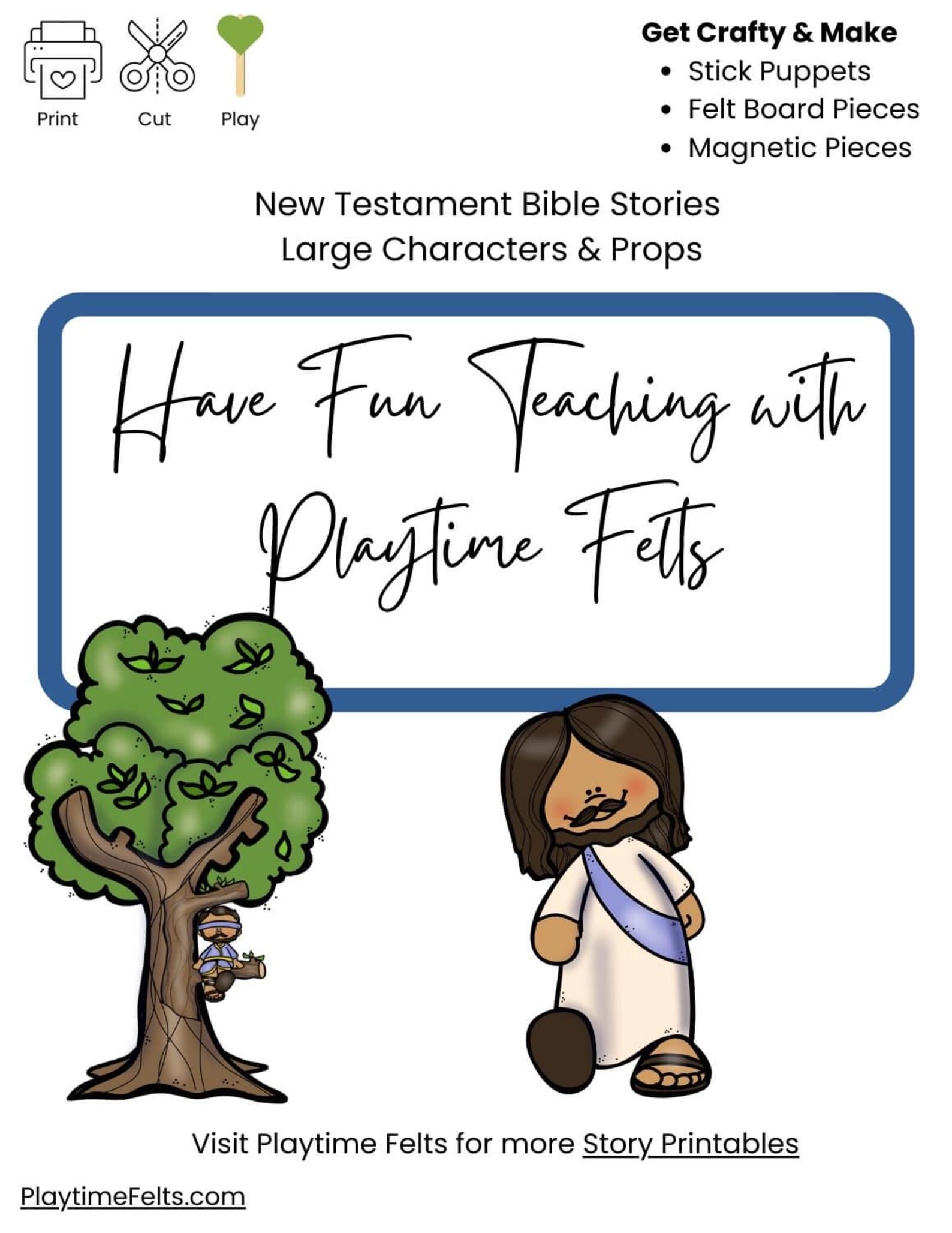 Zacchaeus Meets Jesus New Testament Bible Story for Kids Storytelling ...