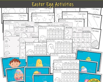 Easter Eggs Pre K Printable Worksheets